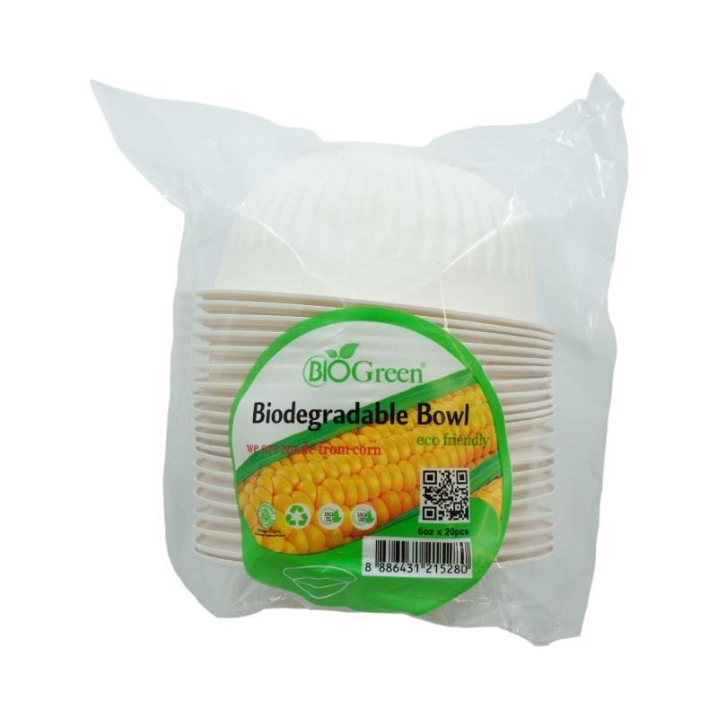BIOGREEN Biodegradable Bowl 6oz