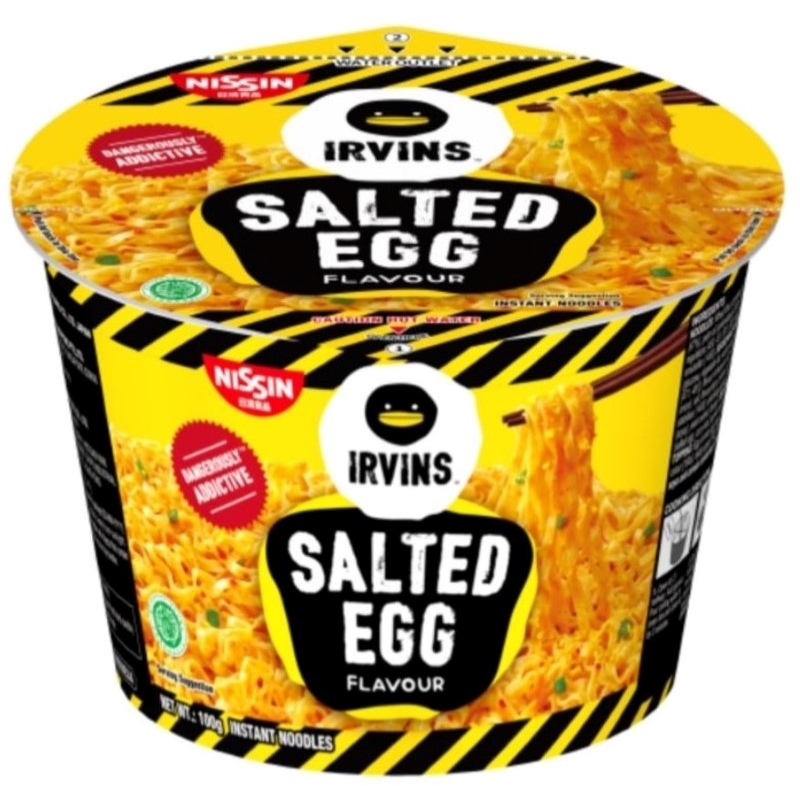 Nissin Irvins Salted Egg Instant Noodles Bowl