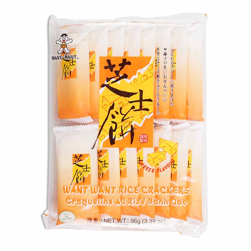 Want Want Cheese Rice Crackers 96g