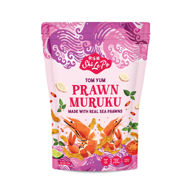 Shi Le Po Tom Yum Prawn Muruku Chips 70g
