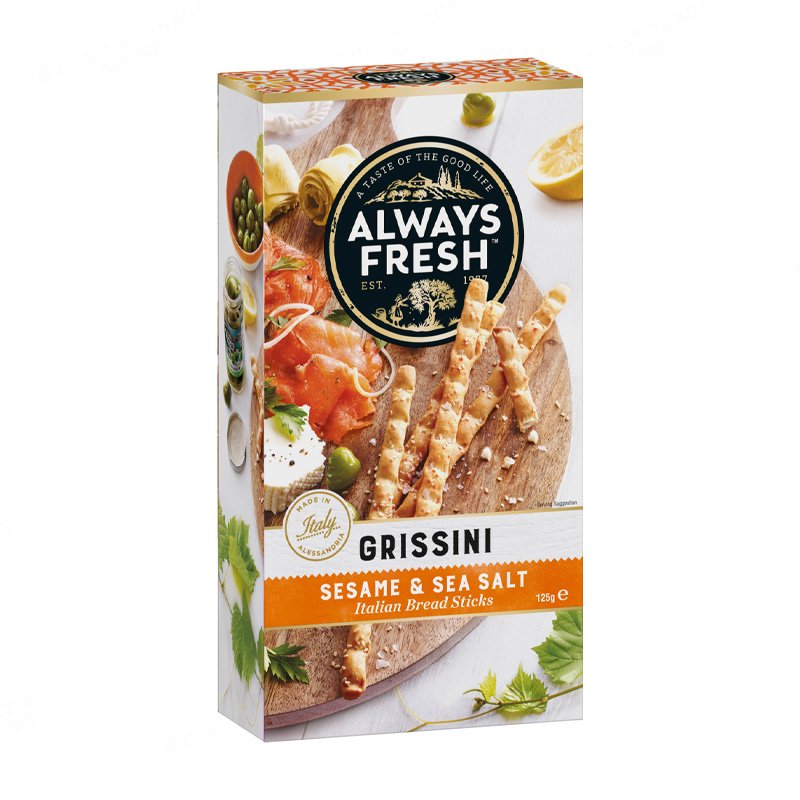 ALWAYS FRESH Grissini Sesame & Sea Salt Breadsticks