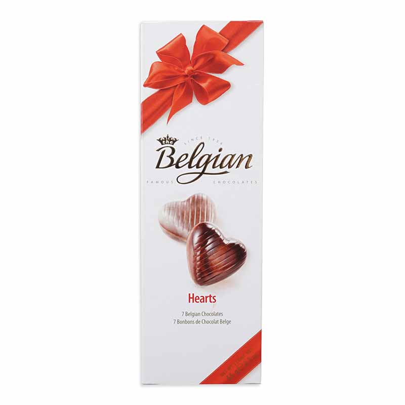 Belgian Hearts Chocolate Gift Box 65g