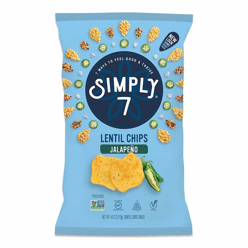 SIMPLY 7 Jalapeno Lentil Chips 4oz