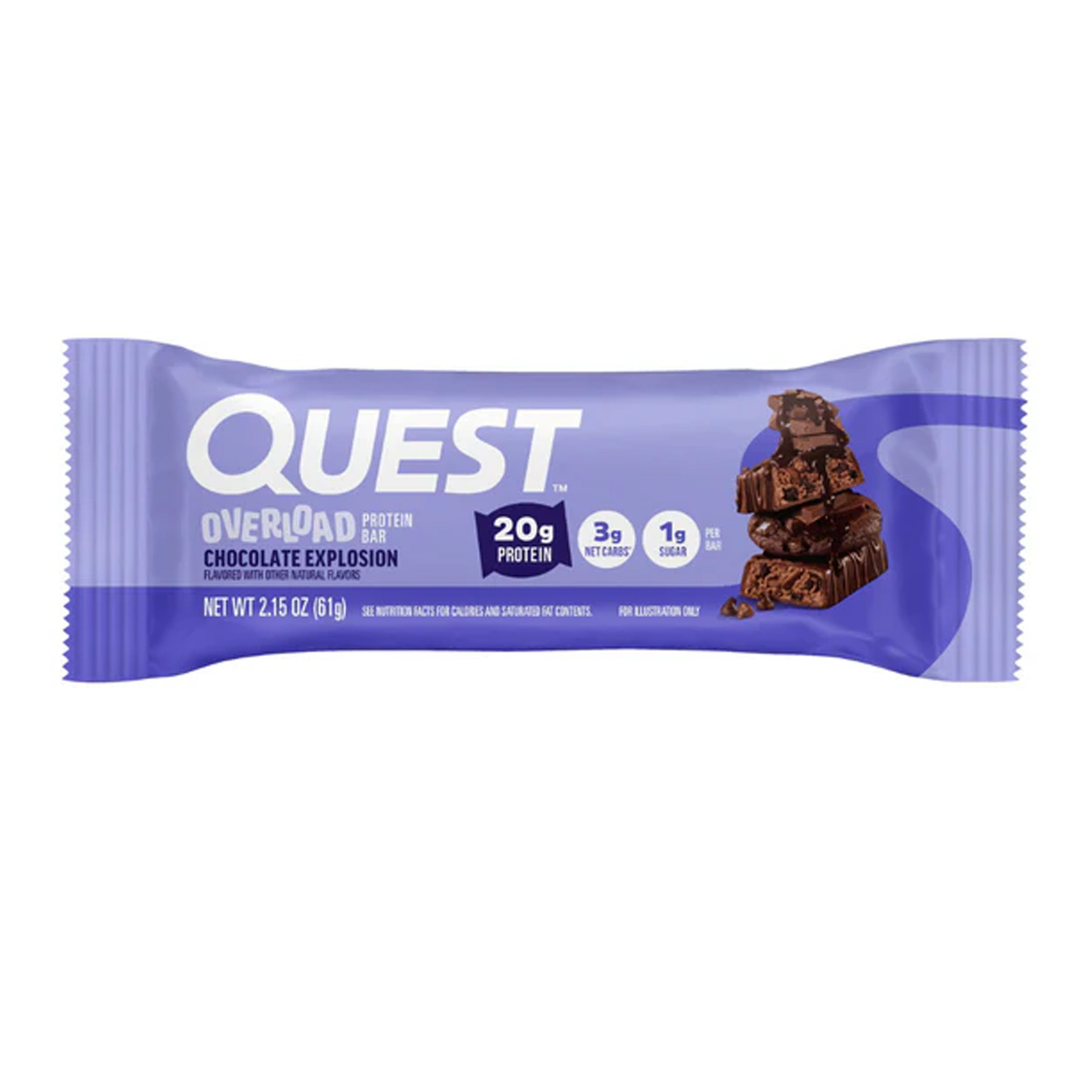 Quest Bar Overload Chocolate Explosion Protein Bar 61g