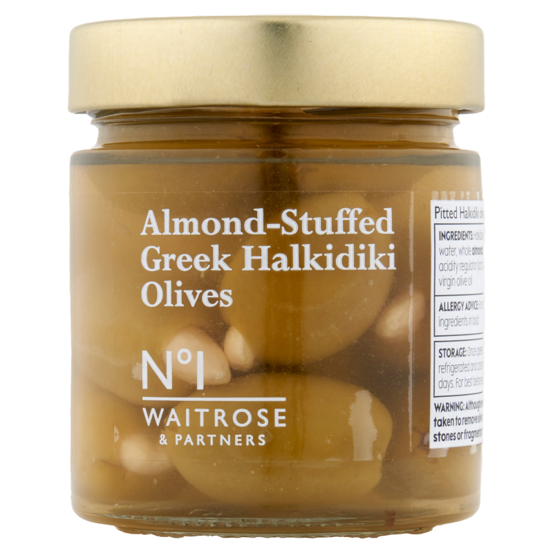 WAITROSE 1 Waitrose No. 1 Almond-Stuffed Greek Halkidiki Olives