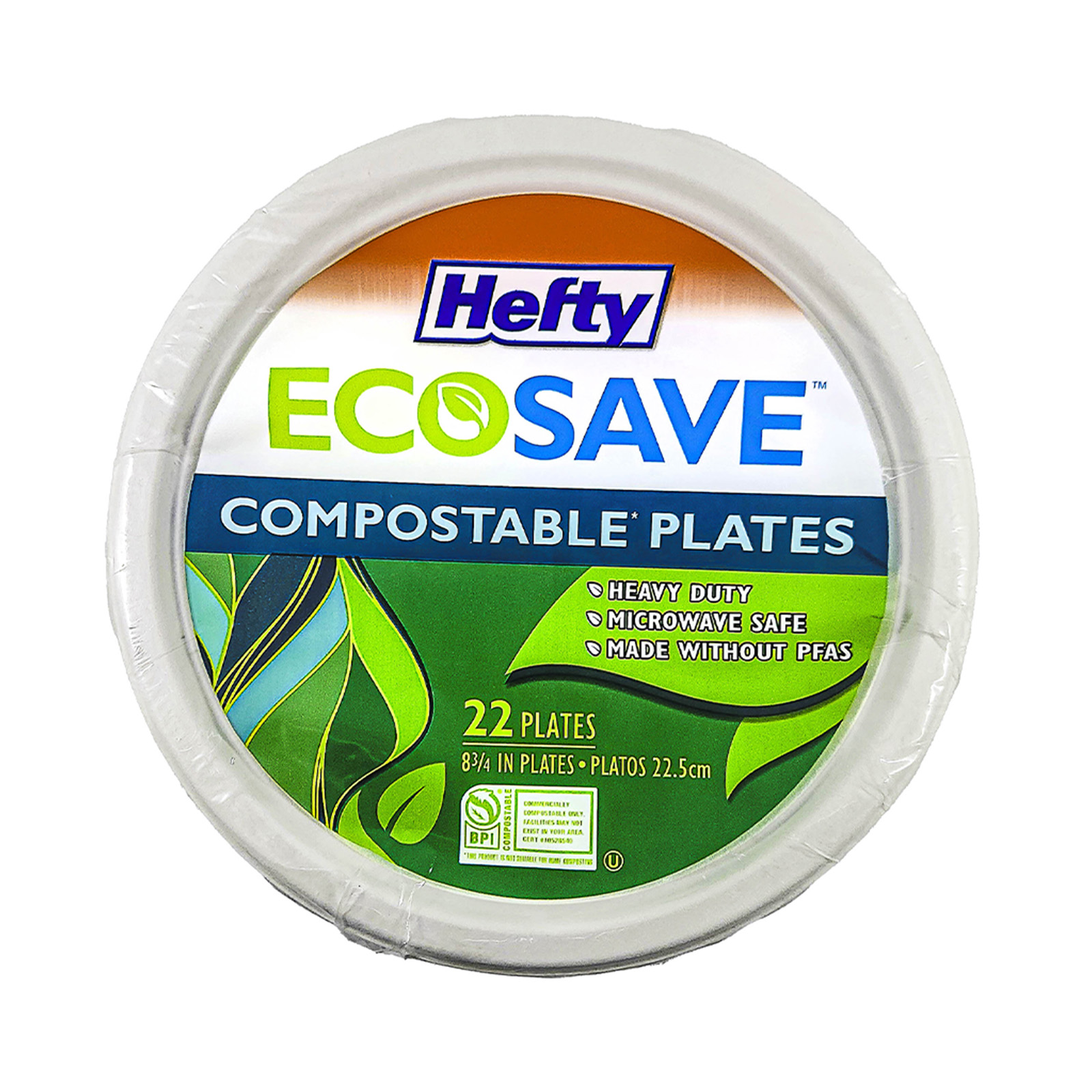 Hefty Ecosave Disposable Plate 22 x 8.75" (22.2cm)