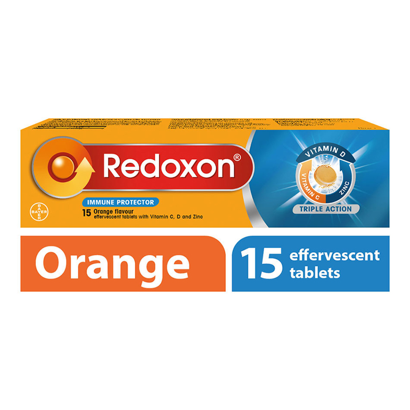 Redoxon Triple Action Orange Effervescent Vitamins 15s