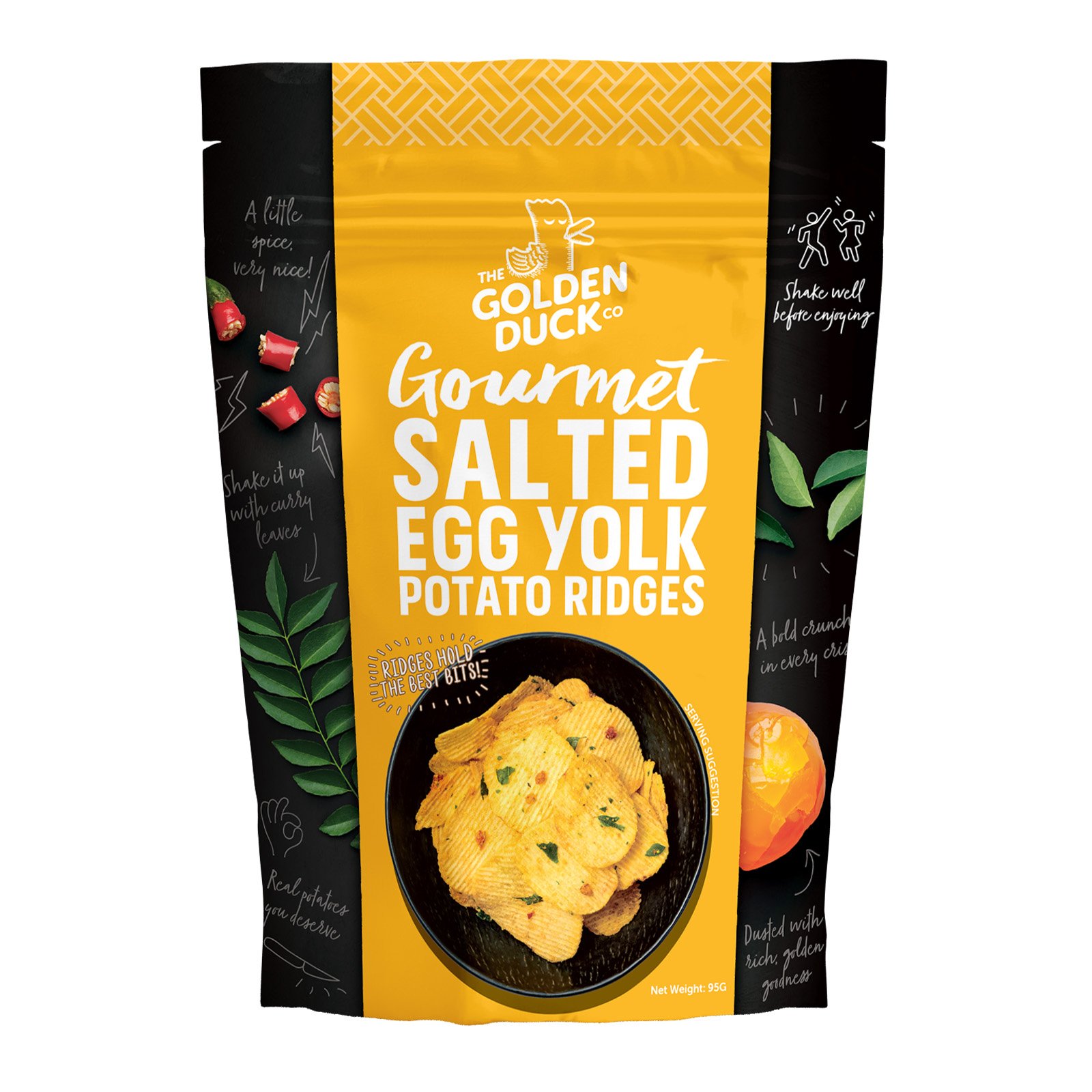 THE GOLDEN DUCK Salted Egg Potato Ridges