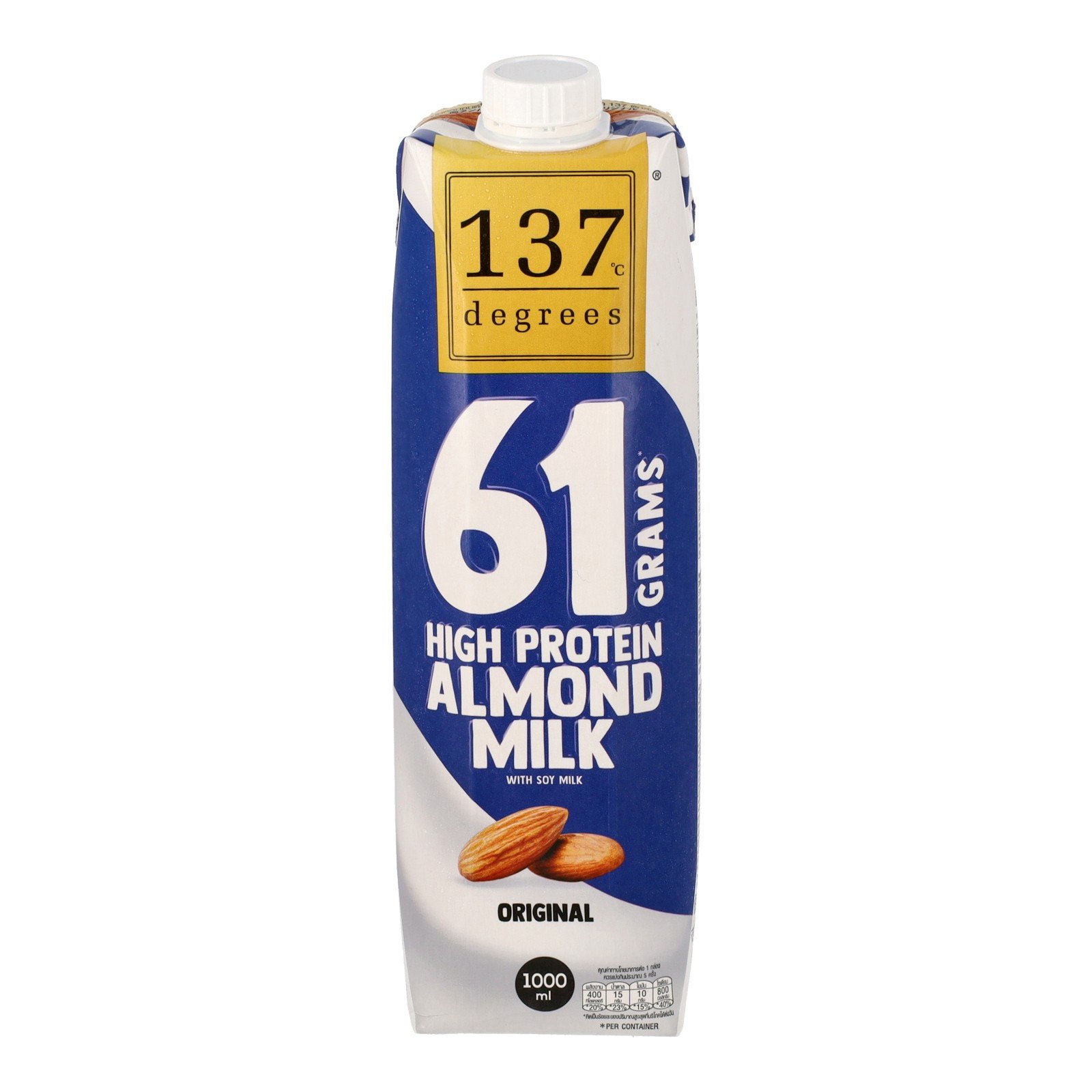 137 DEGREES High Protein Almond Milk Original