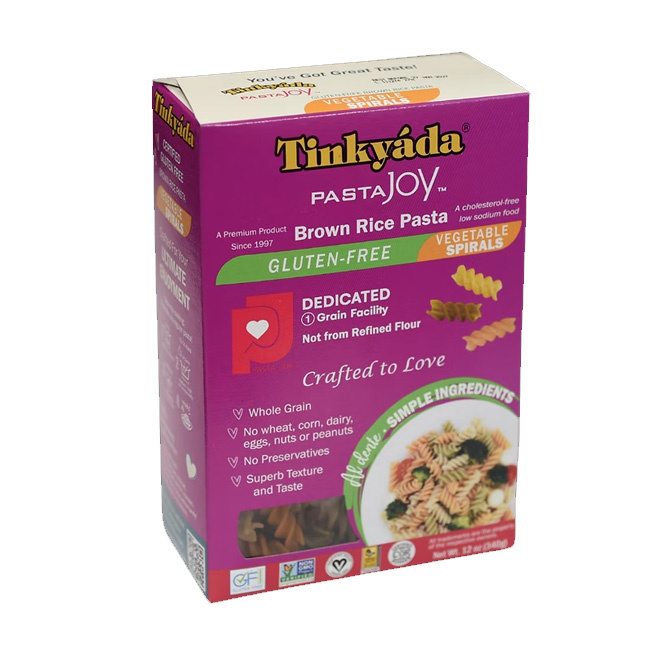 TINKYADA Vegetable Brown Rice Spirals 12oz