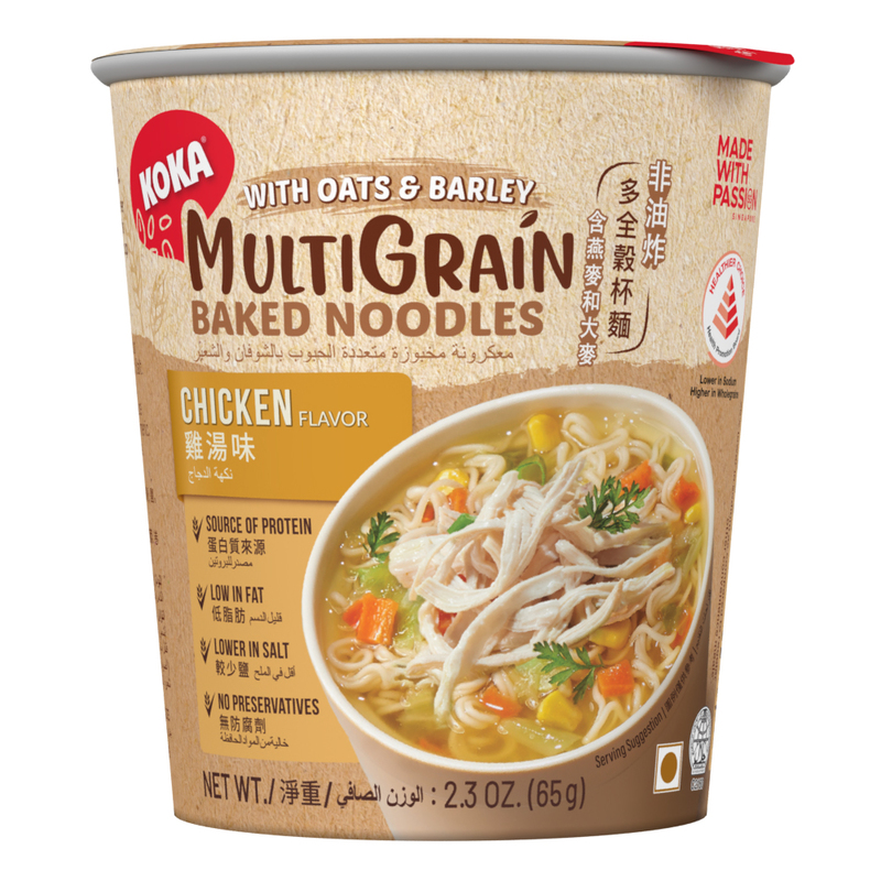 Koka Multigrain Oats & Barley Chicken Instant Noodles Cup