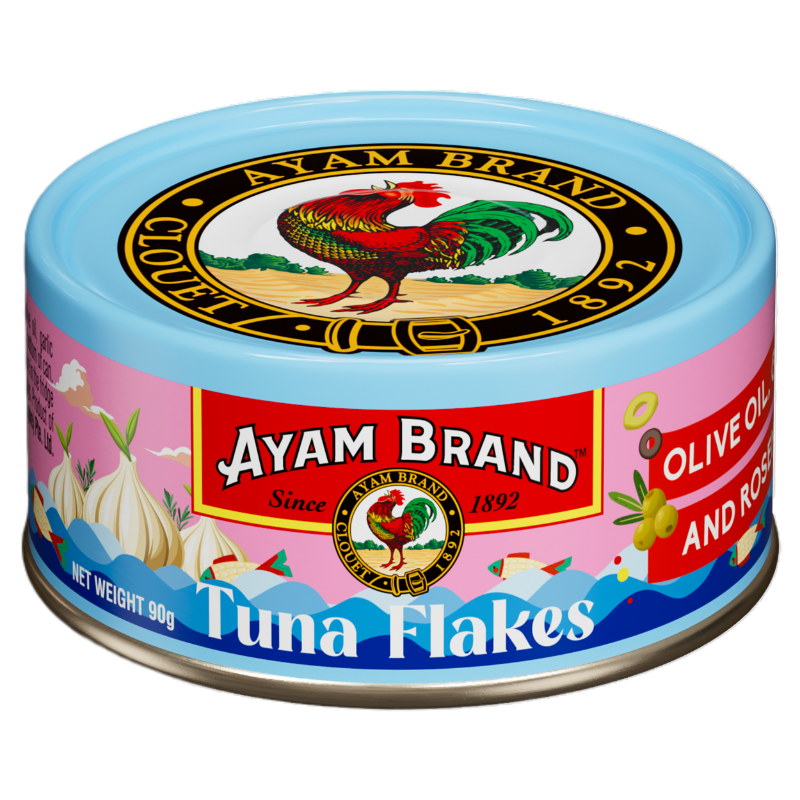 Ayam Brand Tuna Flakes in Olive Oil with Garlic & Rosemary