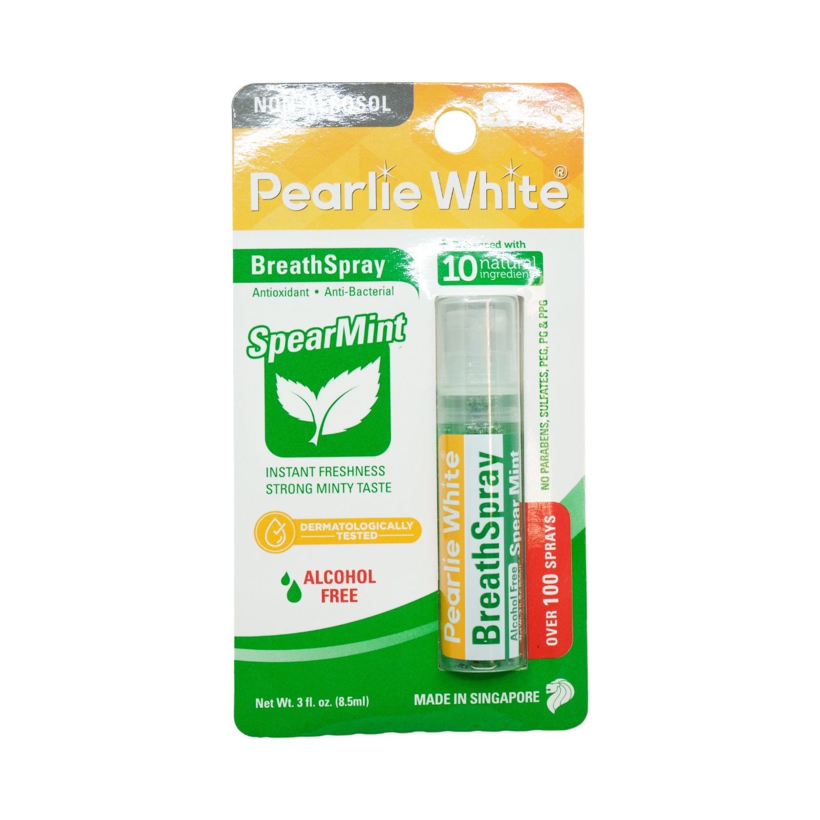 Pearlie White Spearmint Breath Spray 0.3oz