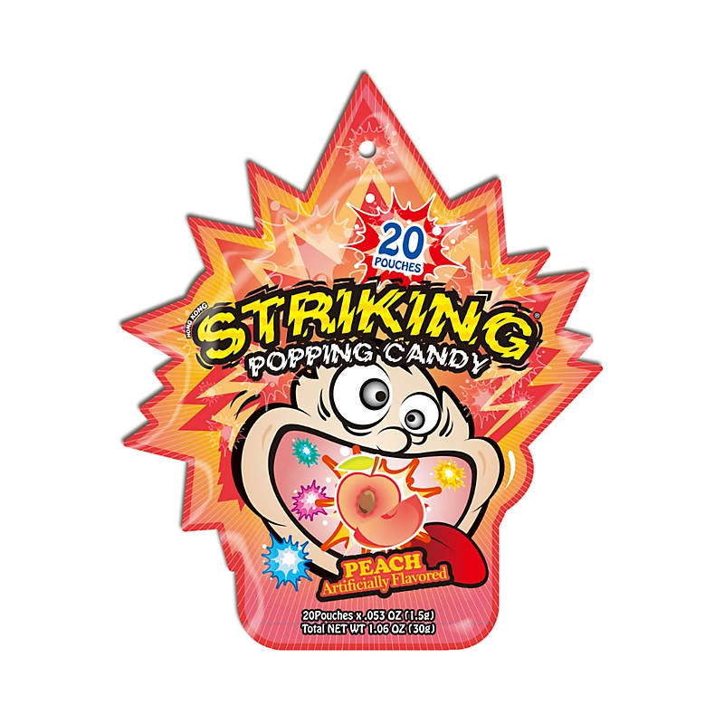 STRIKING Peach Popping Candy
