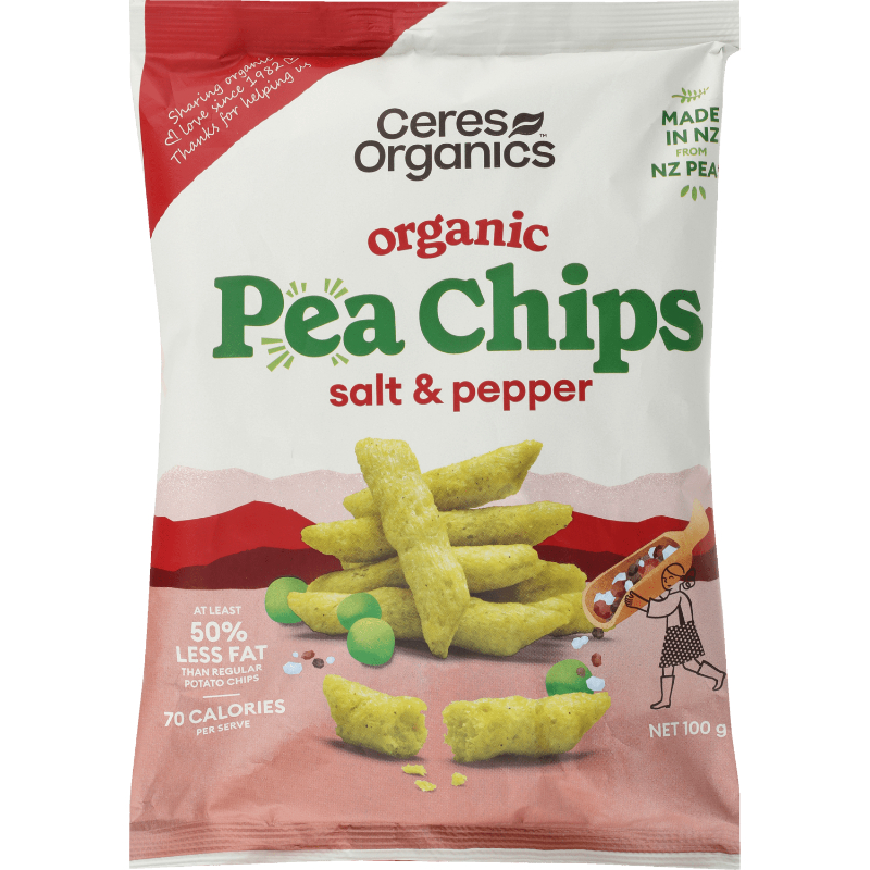 CERES ORGANICS Salt & Pepper Pea Chips