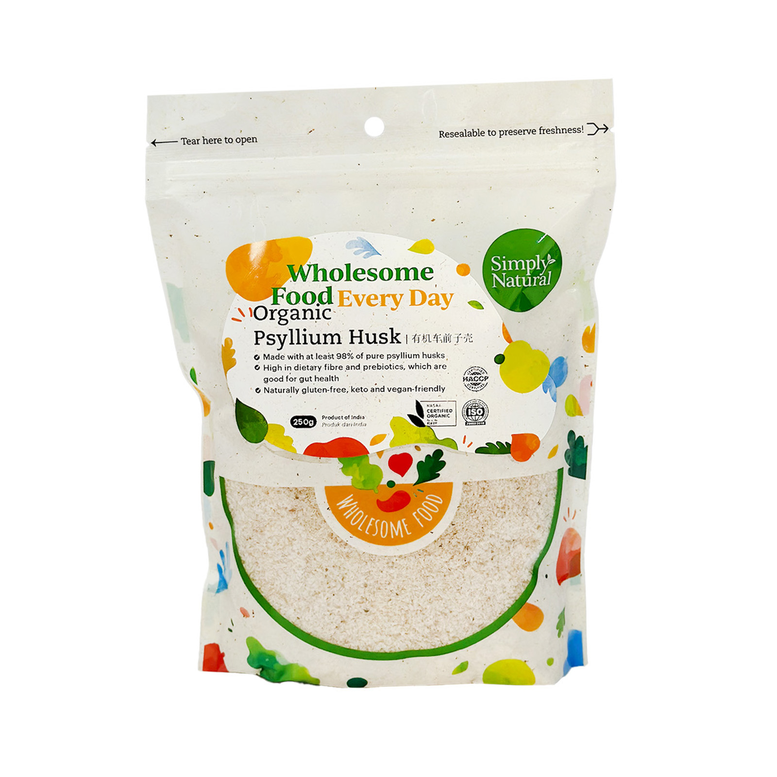 SIMPLY NATURAL Organic Psyllium Husk