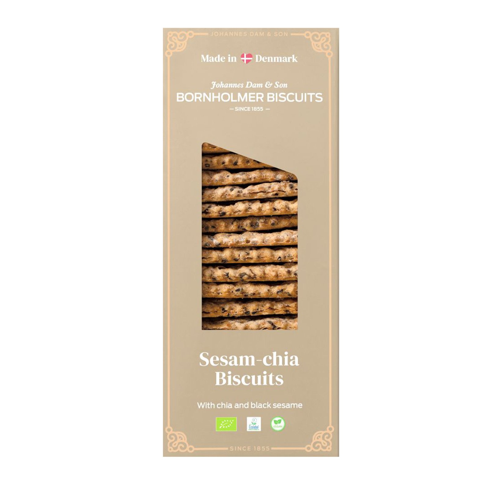 JOHANNES DAM & SON Sesame Chia Biscuits