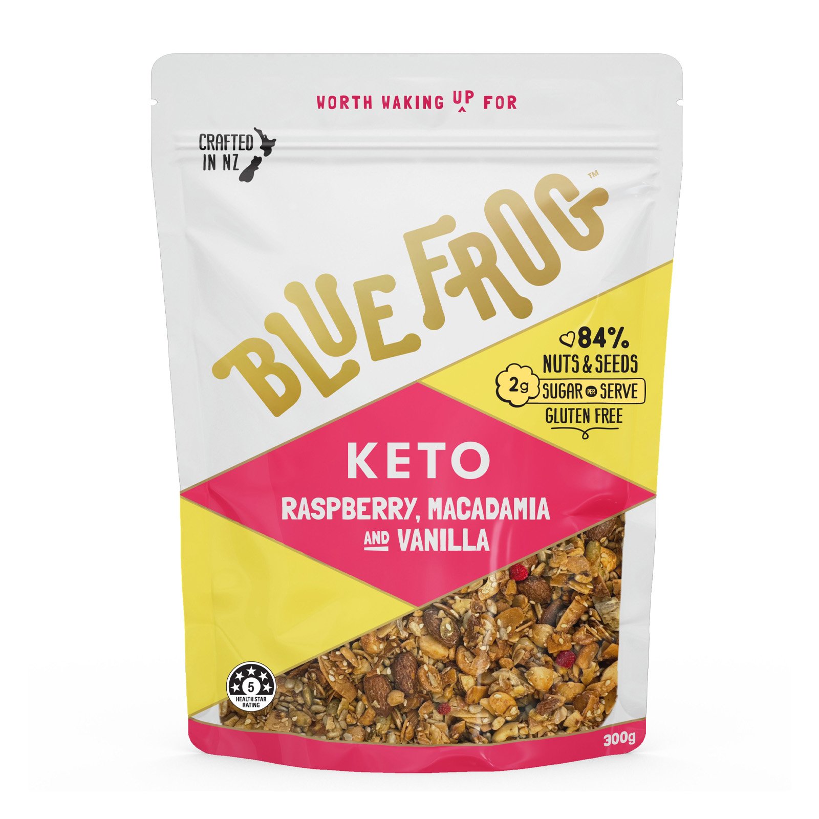 Blue Frog Keto Raspberry Macadamia & Vanilla 300g