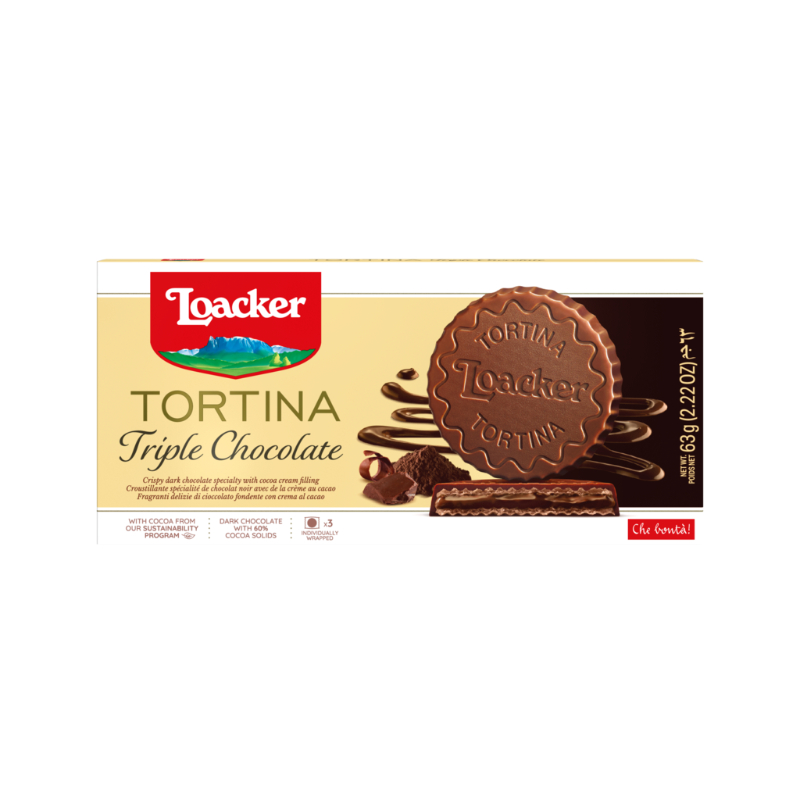 Loacker Gran Pasticceria Tortina Triple Dark Wafers