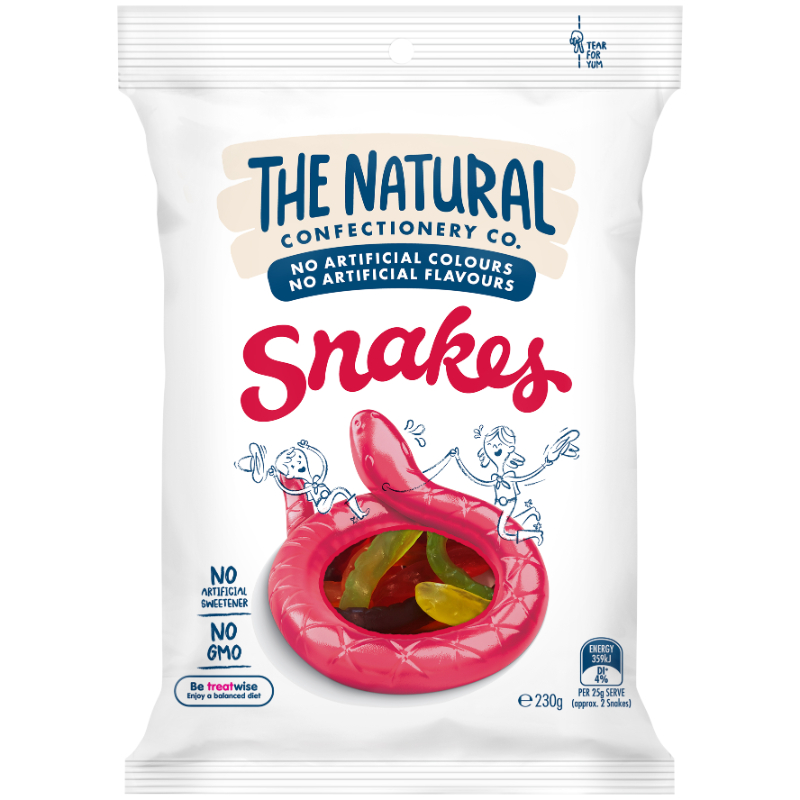 TNCC The Natural Confectionery Co. Snakes Gummy Candy