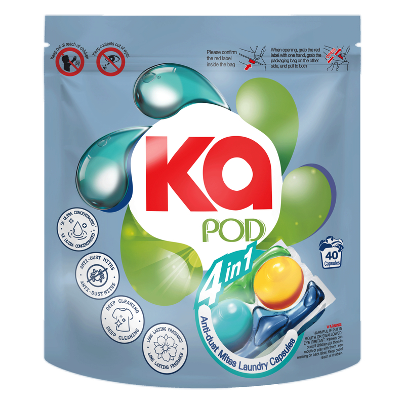 Ka 4-in-1 Anti-Dust Mite Laundry Capsules 40s