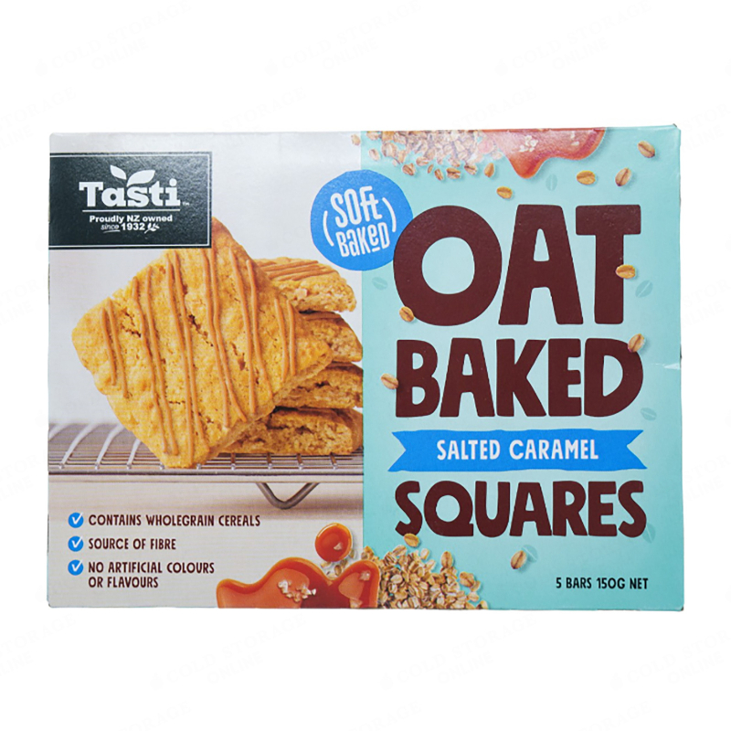 TASTI Salted Caramel Oat Baked Squares