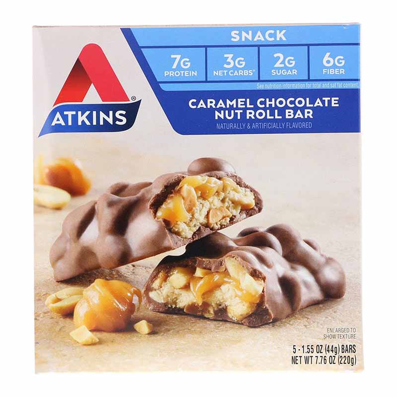 ATKINS Caramel Chocolate Nut Snack Bars