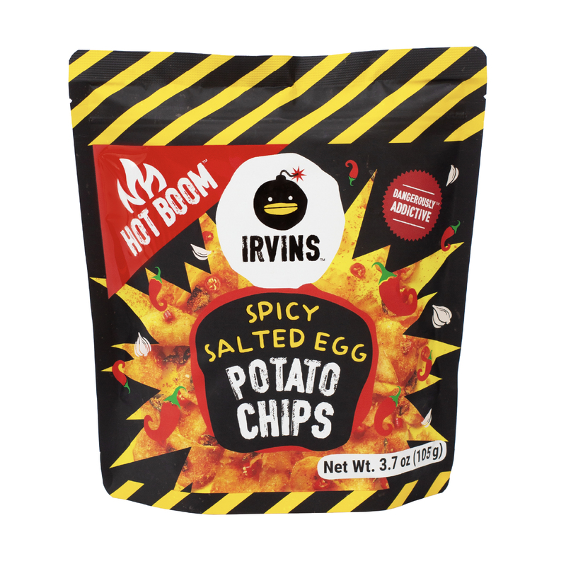 IRVINS Hot Boom Salted Egg Potato Chips