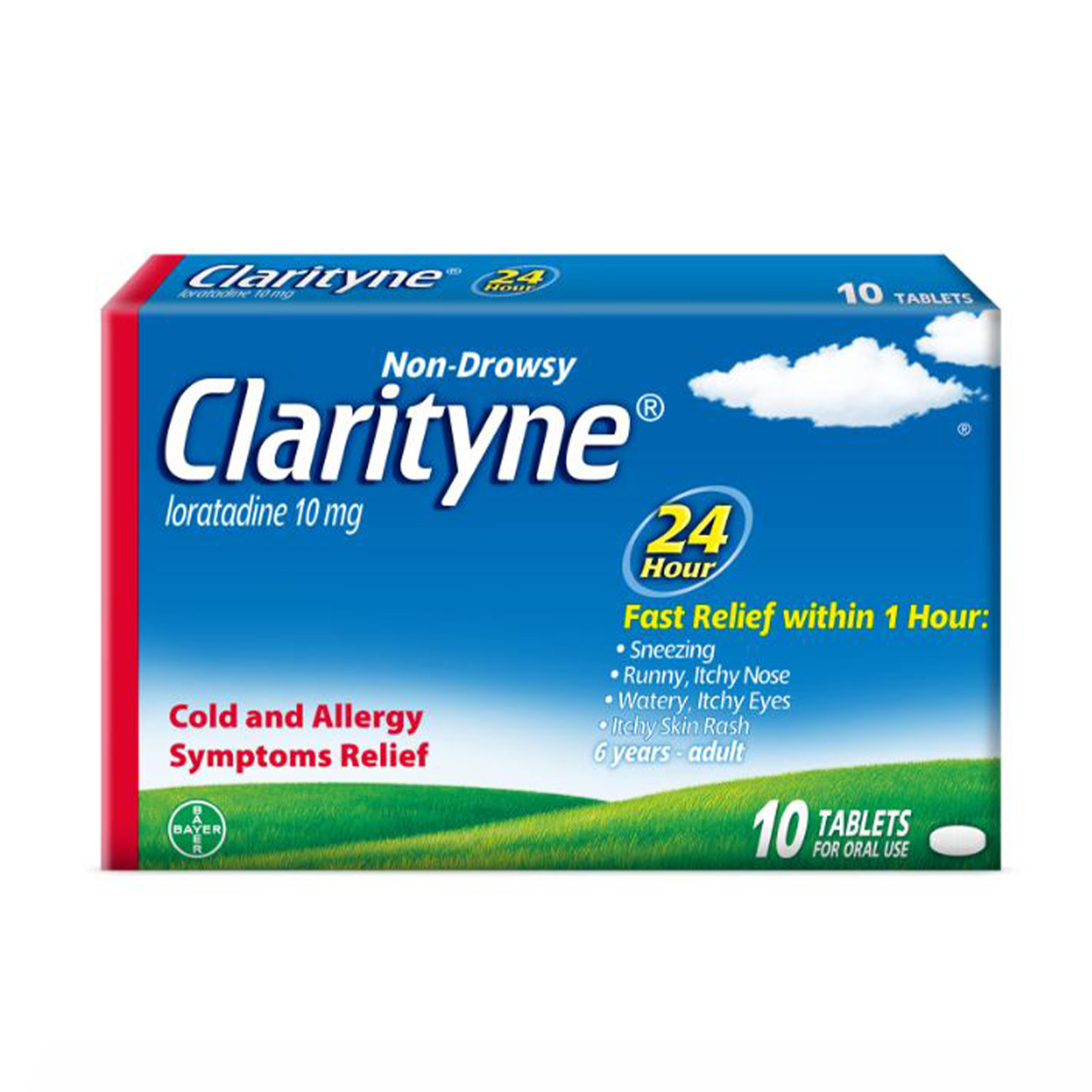 Clarityn Non-Drowsy 24-Hour Allergy Relief Tablets 10s