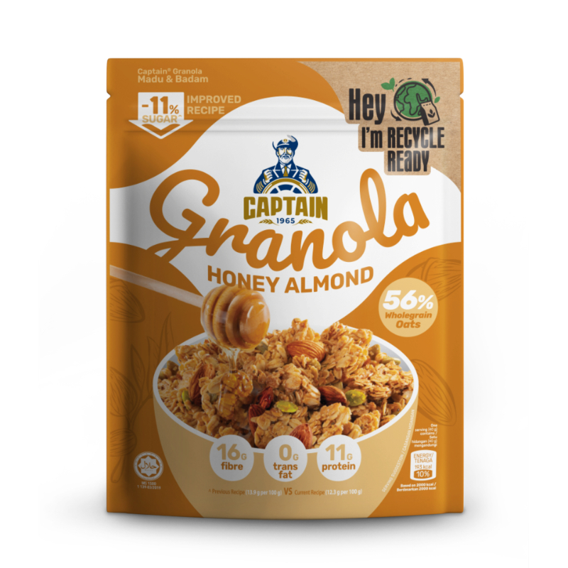 Captain Oats Honey Almond Granola