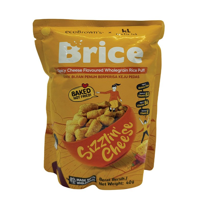 Ecobrown's Brice Spicy Chse Ricepuff 40g