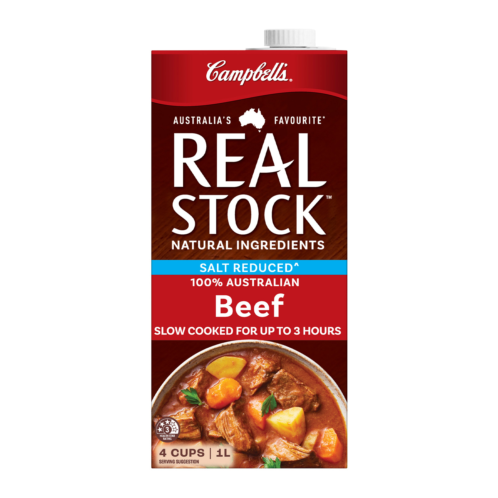 Campbell's Real Stock Salt Reduced Beef Stock