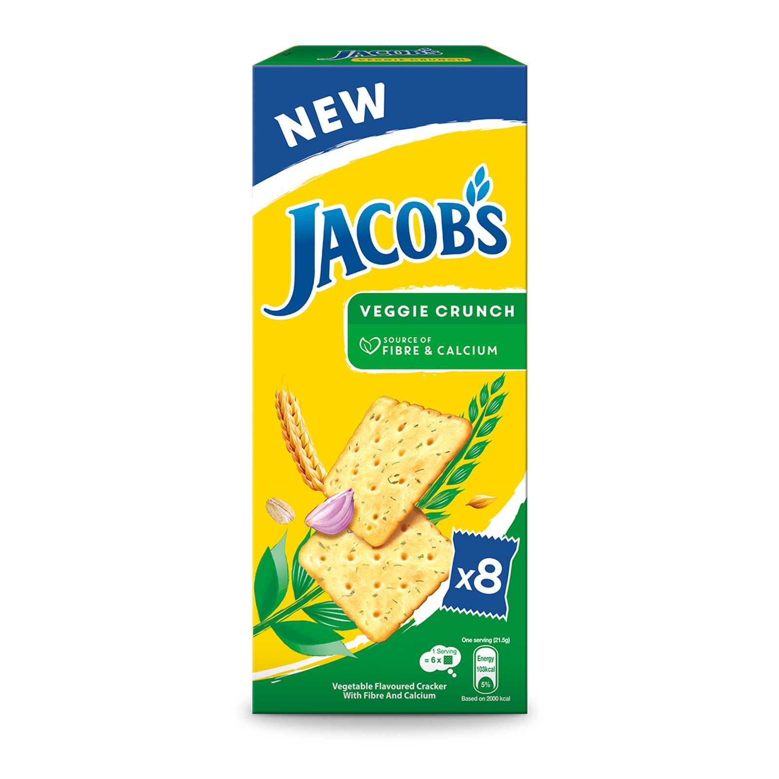 JACOB'S Veggie Crunch Savory Biscuits