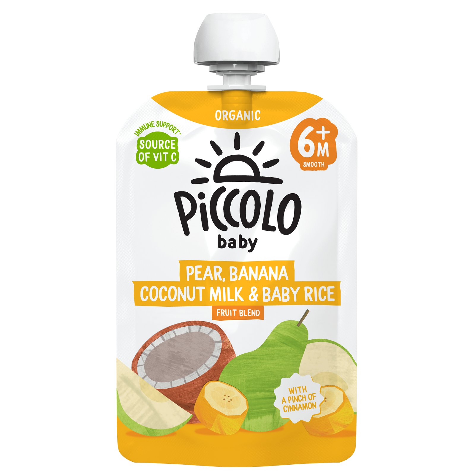 PICCOLO Organic Pear Banana Coconut Milk & Baby Rice