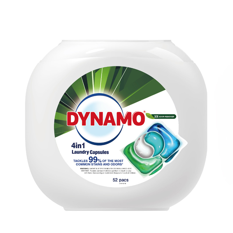 Dynamo 4-in-1 3X Odour Removal Laundry Capsules 52s