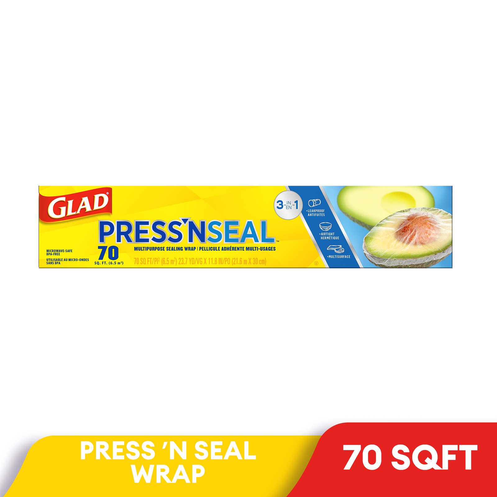 Glad Press 'N Seal Cling Wrap 21.6m x 30cm