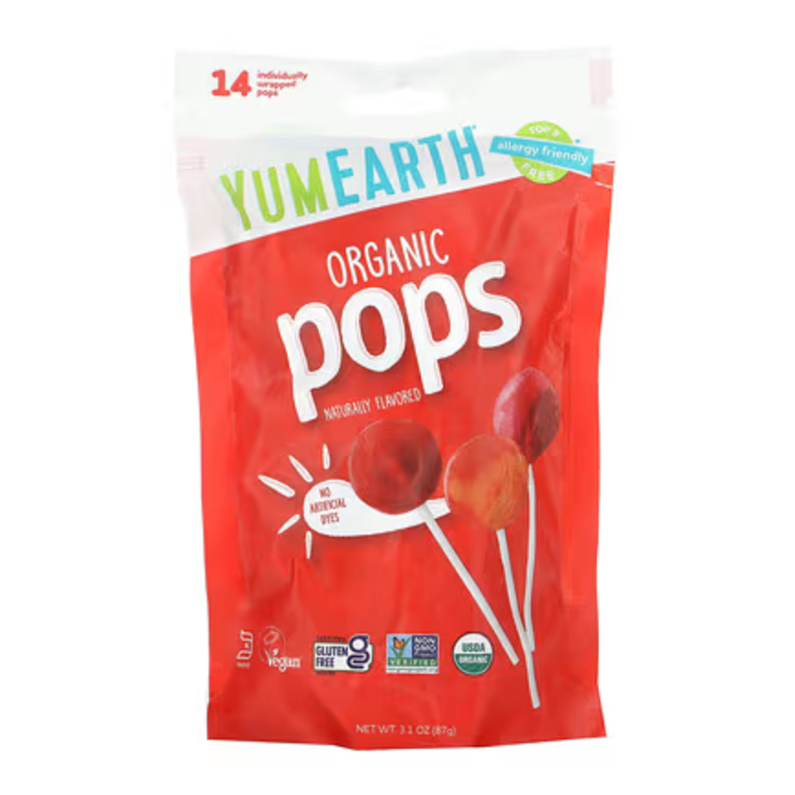 YUMMY EARTH Yum Earth Organic Assorted Lollipops
