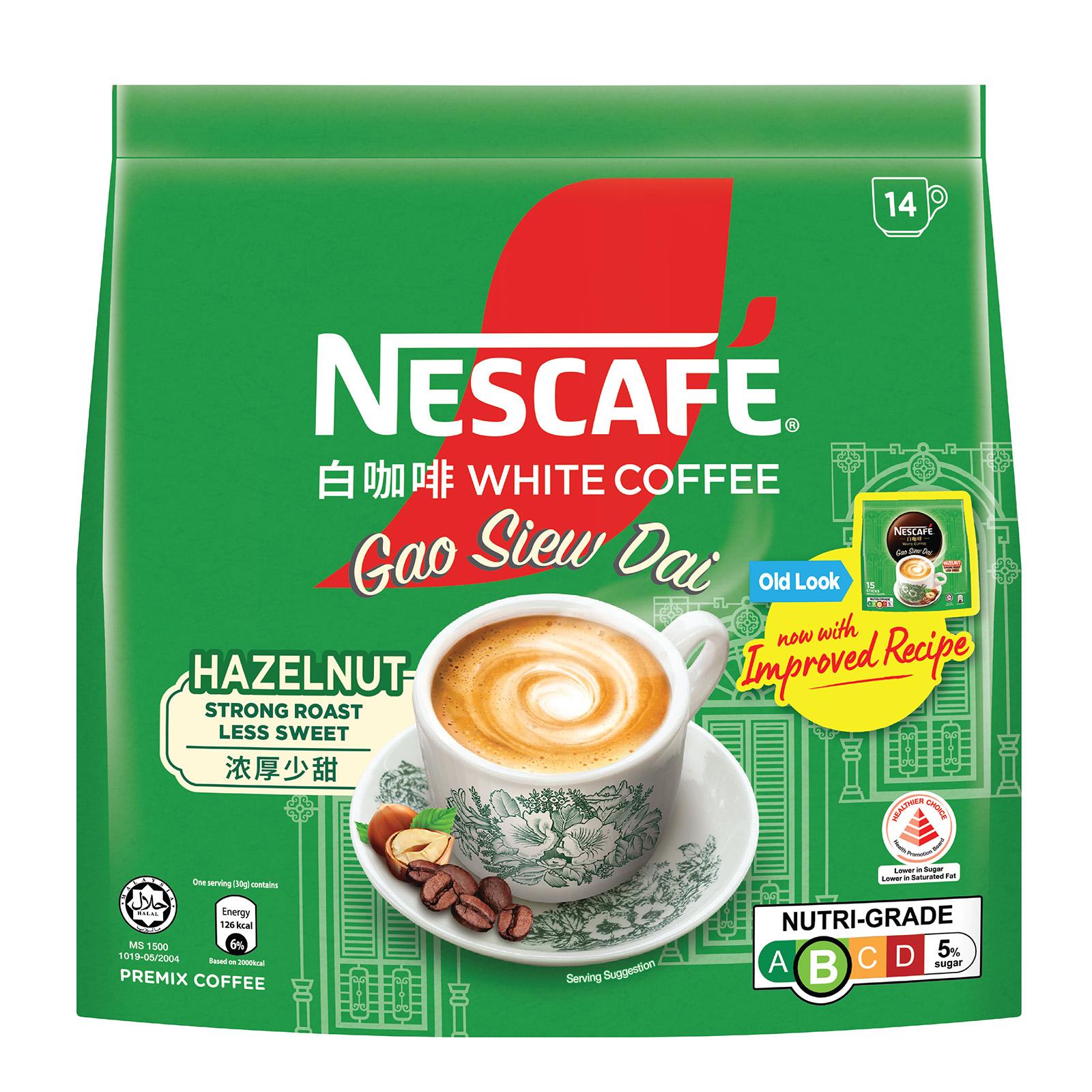 Nescafe Gao Siew Dai Hazelnut White Coffee