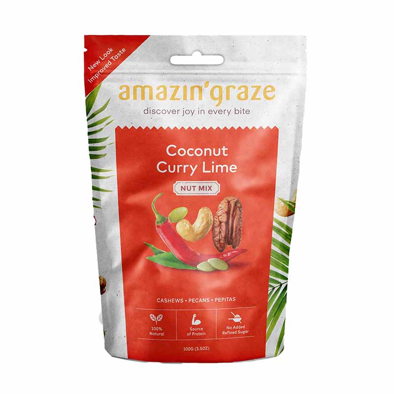 Amazin' Graze Coconut Curry Nut Mix 100g