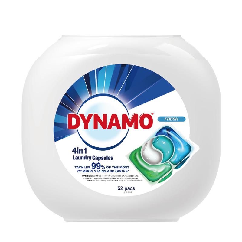 Dynamo 4-in-1 Fresh Laundry Capsules 52s