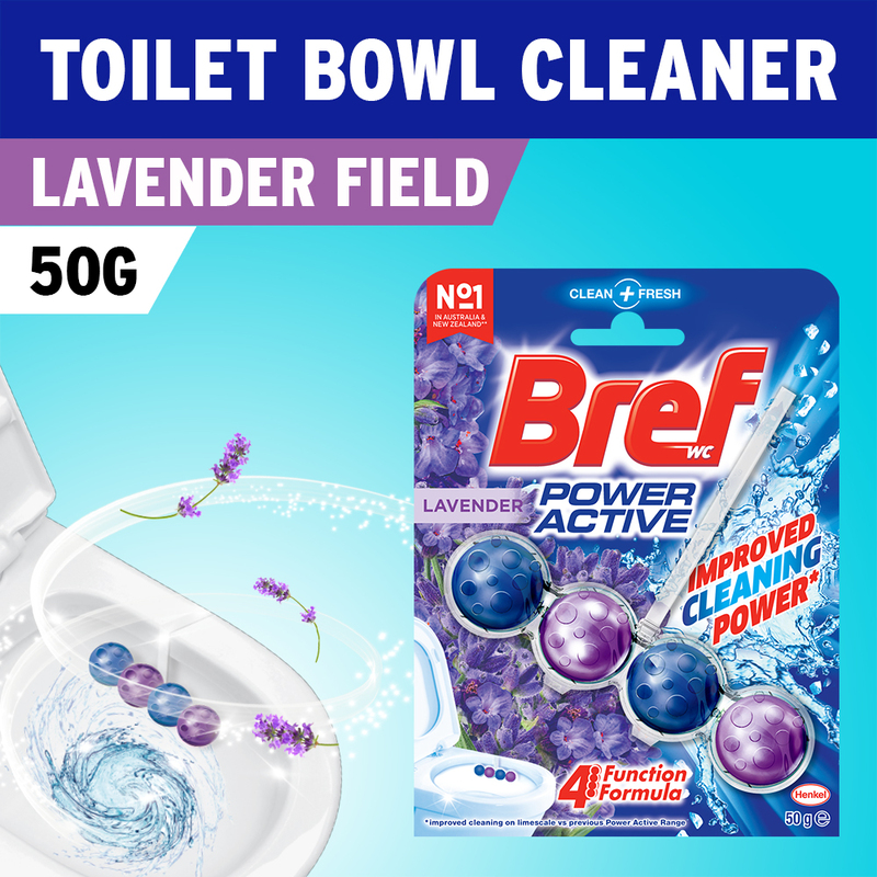 BREF Power Active Lavender Toilet Bowl Cleaner