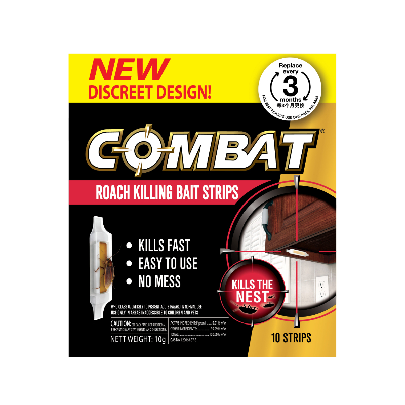 Combat Roach Killing Bait Strips 10s