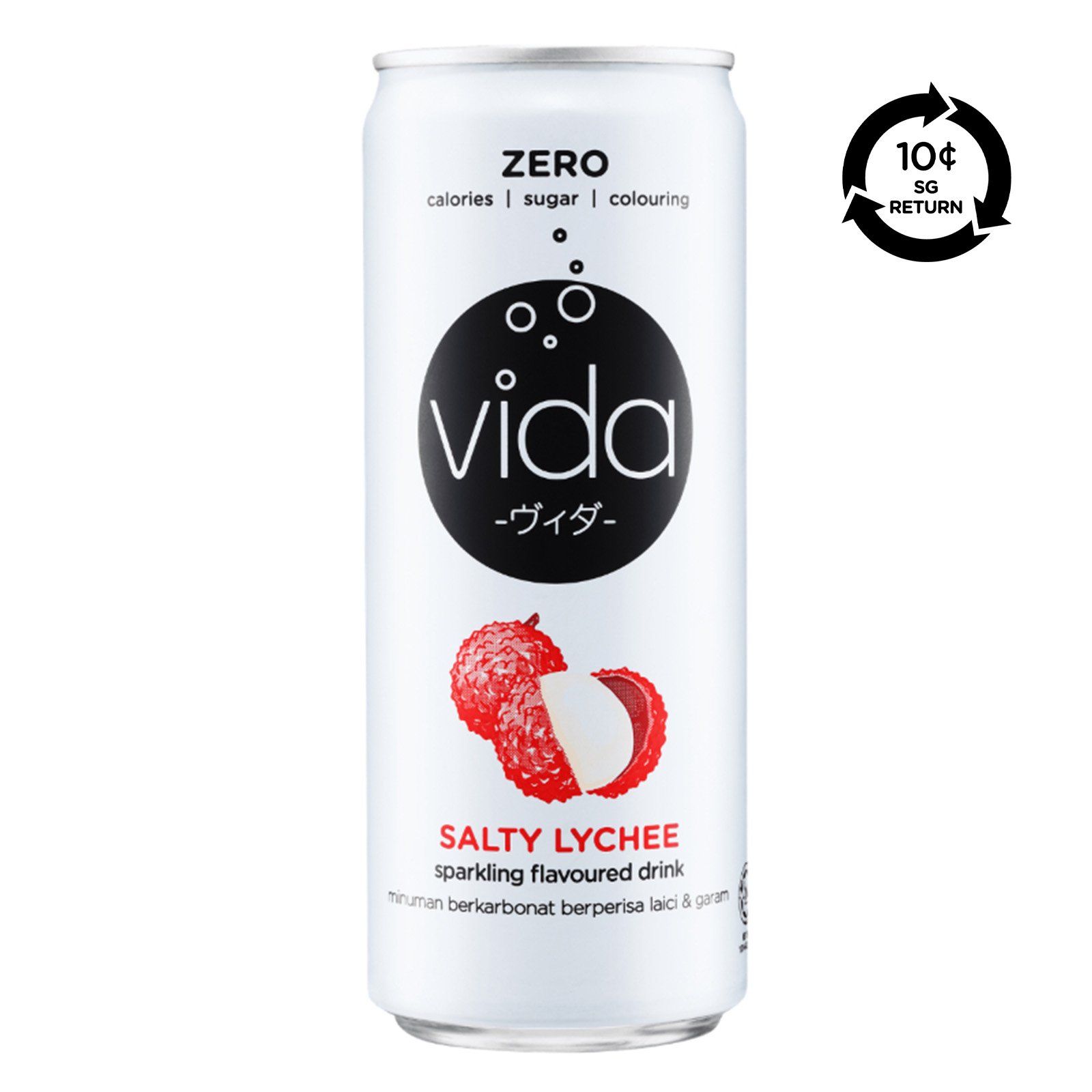 VIDA [Bcrs] VIDA Salty Lychee Sparkling Drink Can