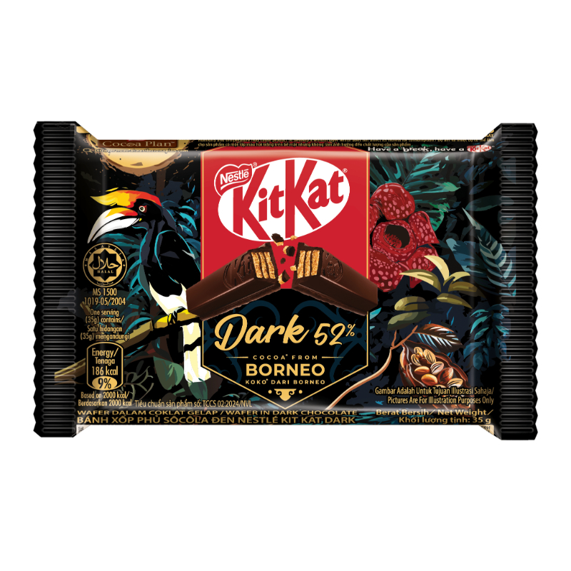 Kit Kat Dark Borneo 4-Finger Chocolate Bar