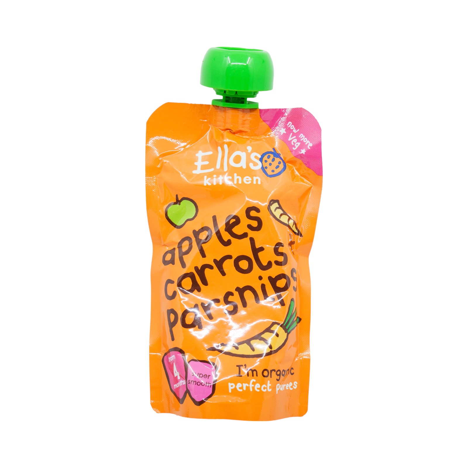 ELLA'S KITCHEN Organic 4 Months+ Carrot Apple & Parsnip Baby Puree
