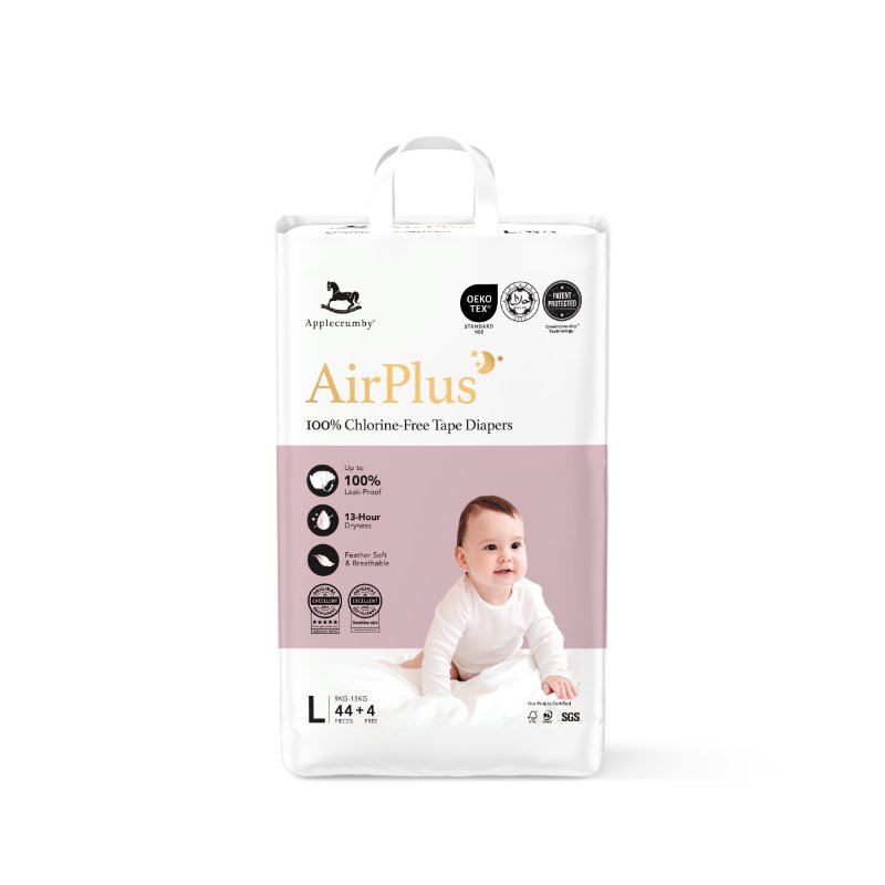 Applecrumby Airplus Tape Diaper L44 1Each
