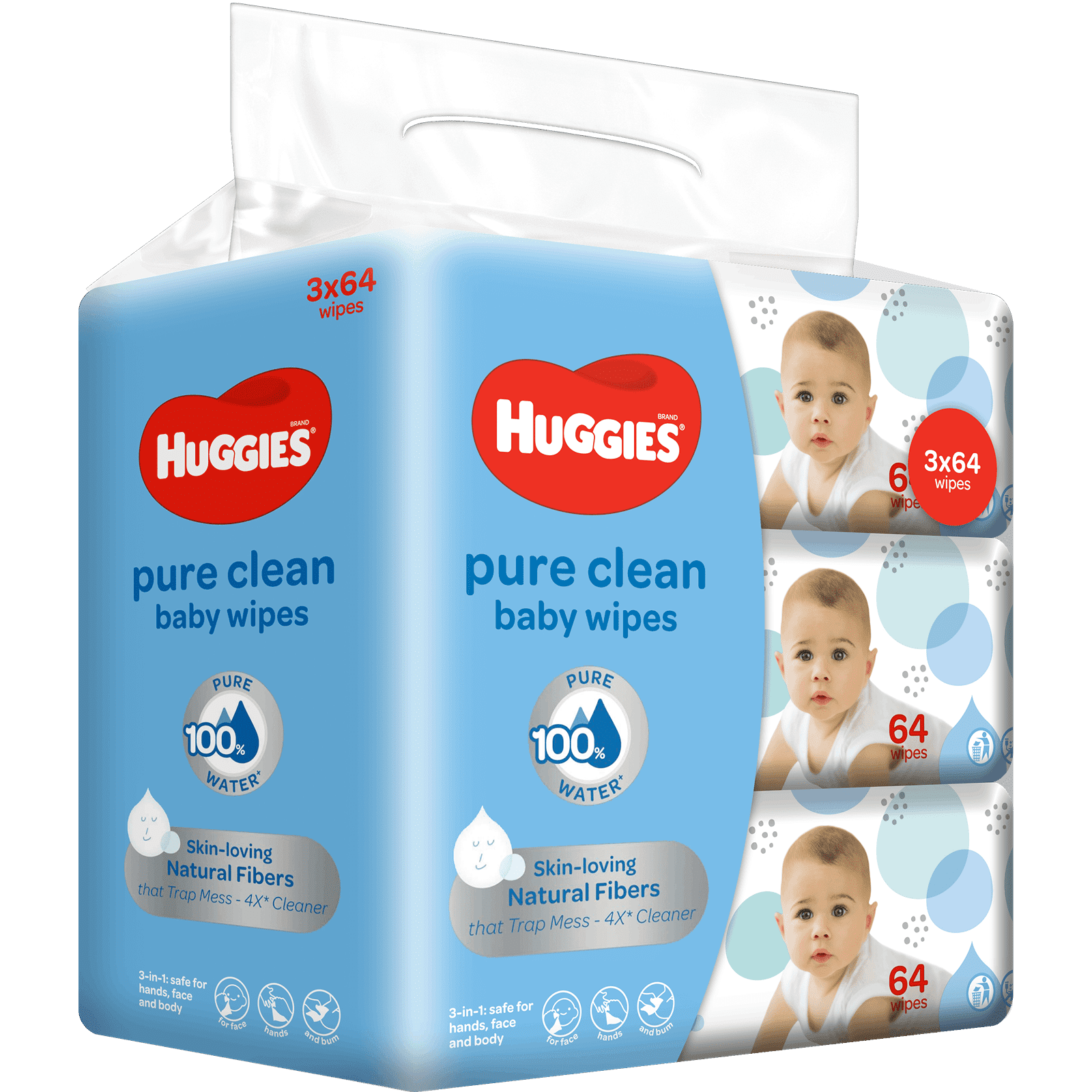 Huggies Pure Clean Baby Wipes