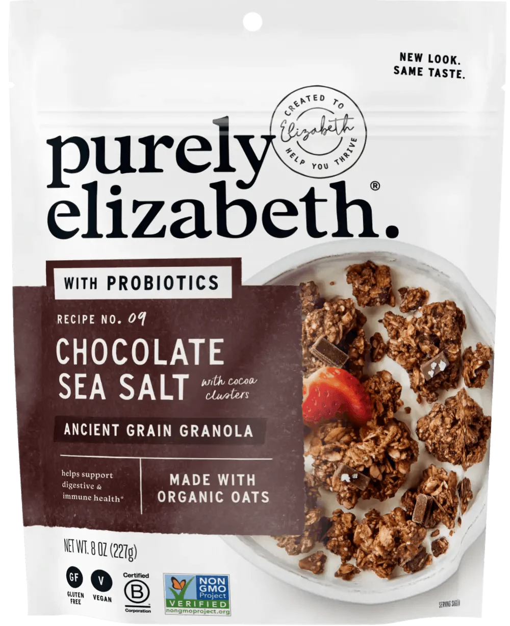 PURELY ELIZABETH Chocolate Sea Salt Probiotic Granola
