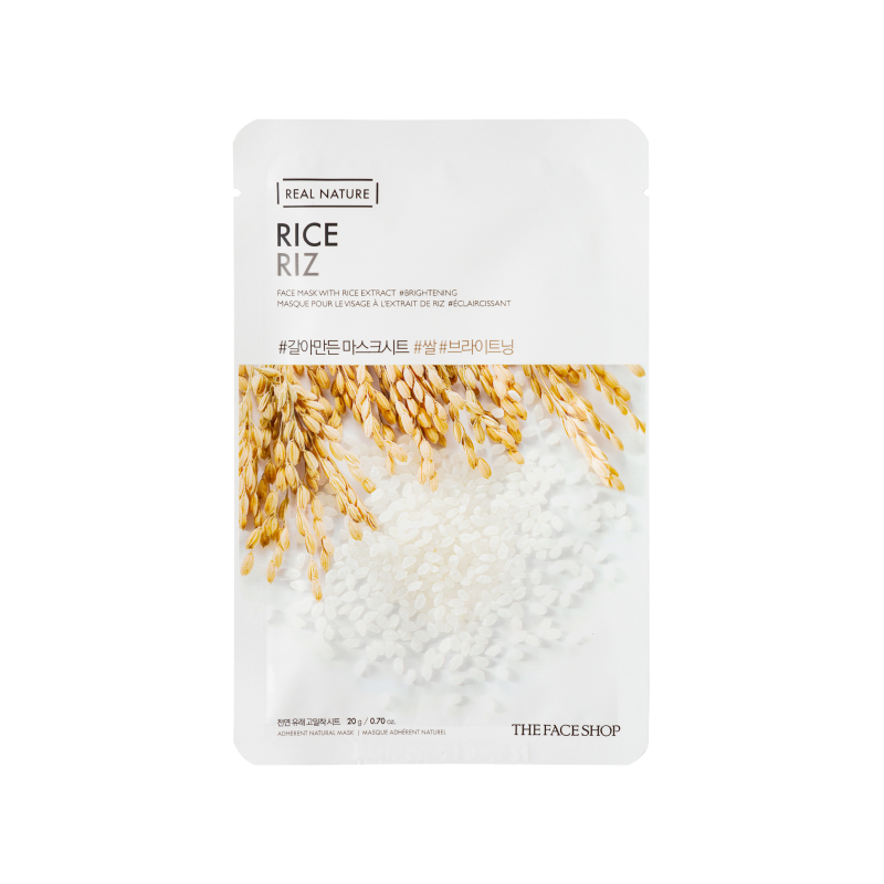 The Face Shop Real Nature Rice Sheet Mask 1s