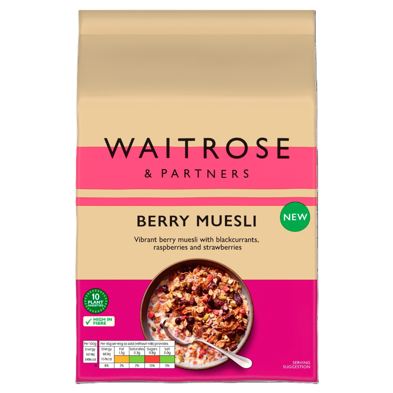 WAITROSE Swiss Style Berry Muesli